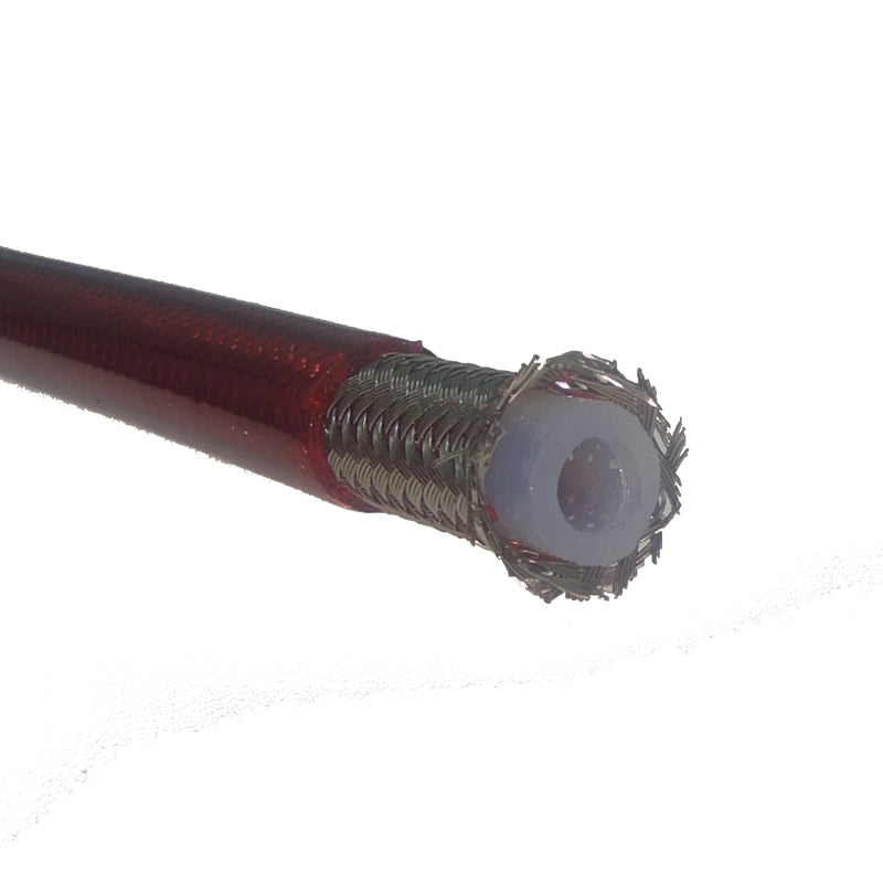 Custom an3 universal motorcycle stainless steel braided Nylon clutch brake tube line fuel hose