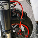 Stainless steel braided brake nylon hose with brake fitting for car motorcycle