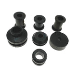 Black stainless steel braided brake hose line accessories rubber grommet fixed sleeve for brake lines