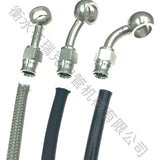 motorcycle stainless steel banjo fitting hydraulic an3 brake line hose pipe fitting