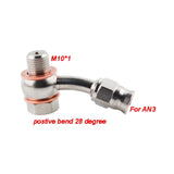 motorcycle stainless steel banjo fitting hydraulic an3 brake line hose pipe fitting
