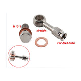 motorcycle stainless steel banjo fitting hydraulic an3 brake line hose pipe fitting