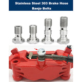 hex head stainless steel single hole m10x1.25 banjo bolts