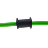 Black stainless steel braided brake hose line accessories rubber grommet fixed sleeve for brake lines